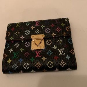 Authentic Louis Vuitton, wallet, multicolored